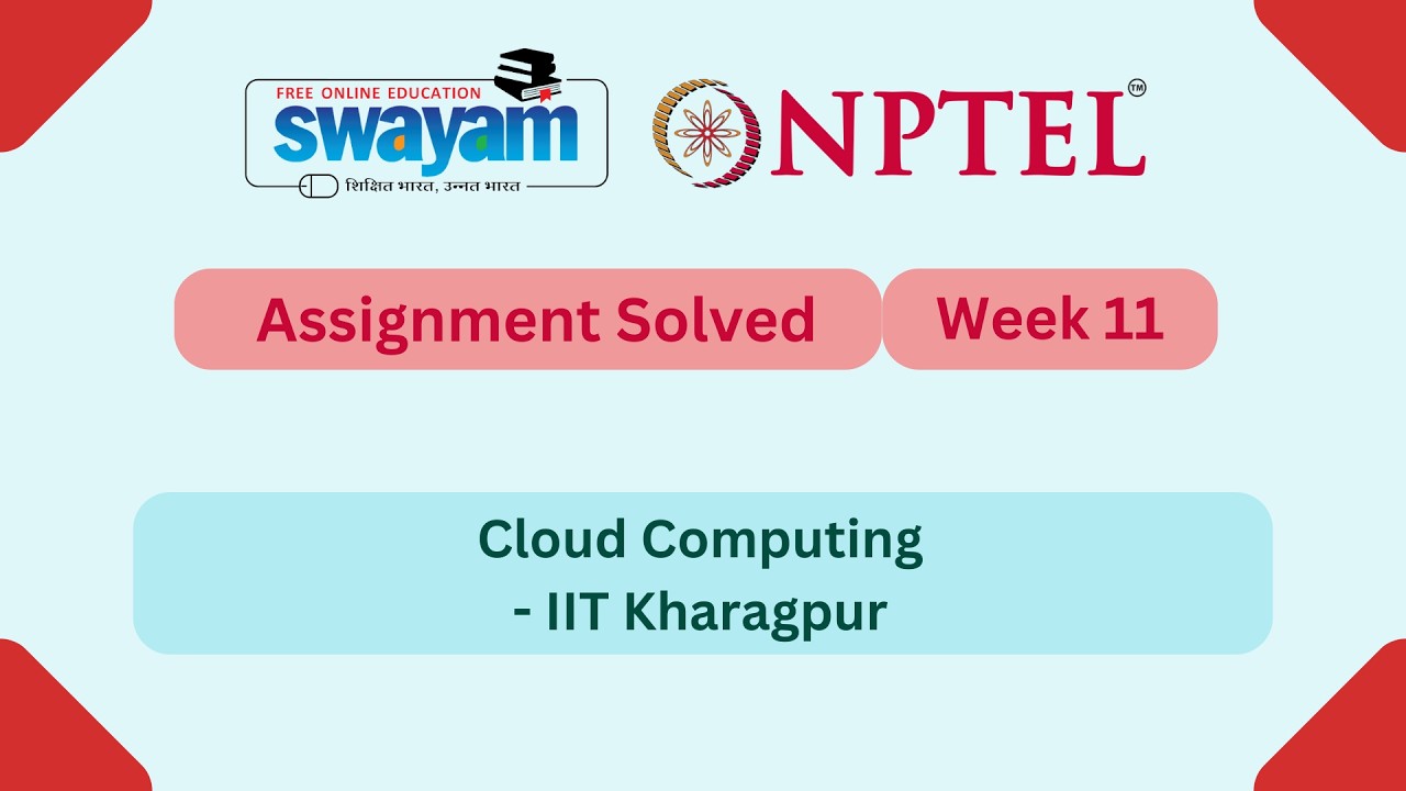 Cloud Computing Week 11 | NPTEL ANSWERS 2026 #nptel2026 #myswayam #nptel #nptelexam