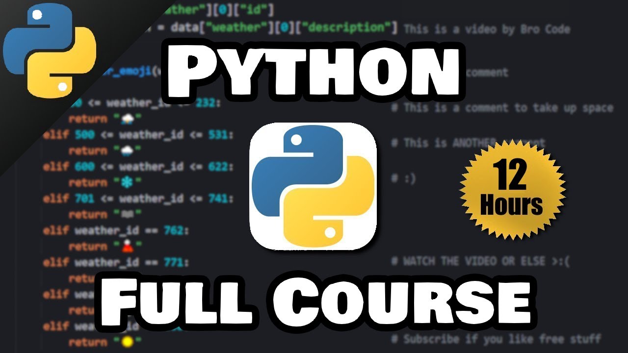 Free Python Full Course for Beginners ๐ | Learn Python in Just 1 Hour (2024)