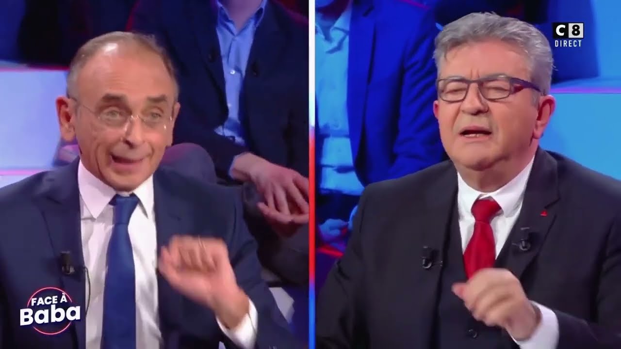 Zemmour vs Melenchon sur C8 : Meilleurs moments du débat face à Baba