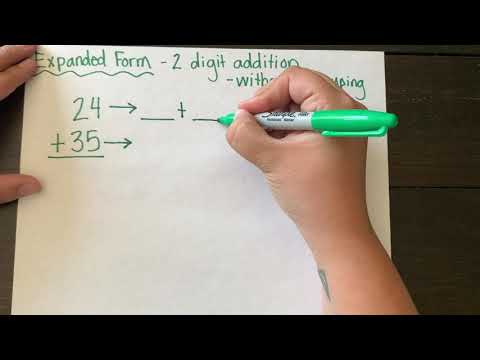 2 Digit Addition Expanded Form WITHOUT Regrouping