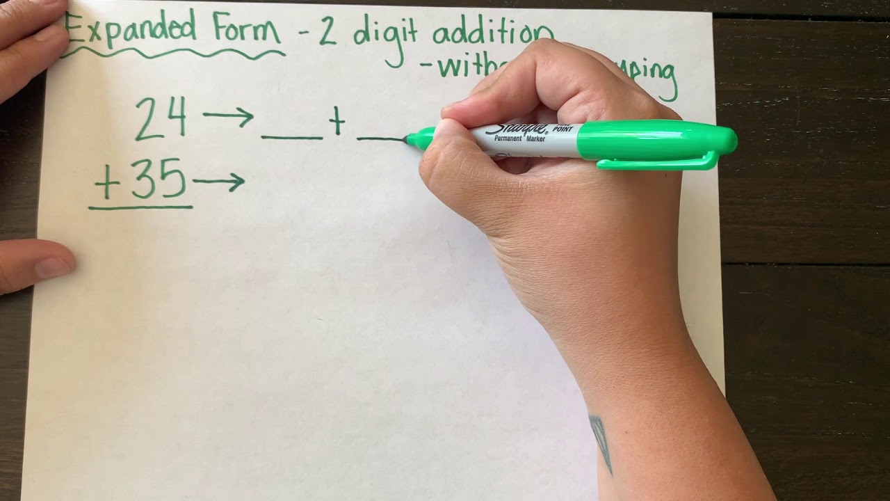 2 Two-Digit Addition in Expanded Form Without Regrouping