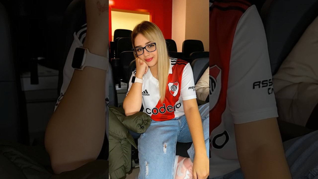 Torcedora do River manda recado para o Palmeiras! ⚽️ #Futebol #Libertadores