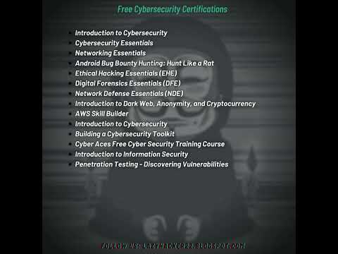 Free Cybersecurity Certifications