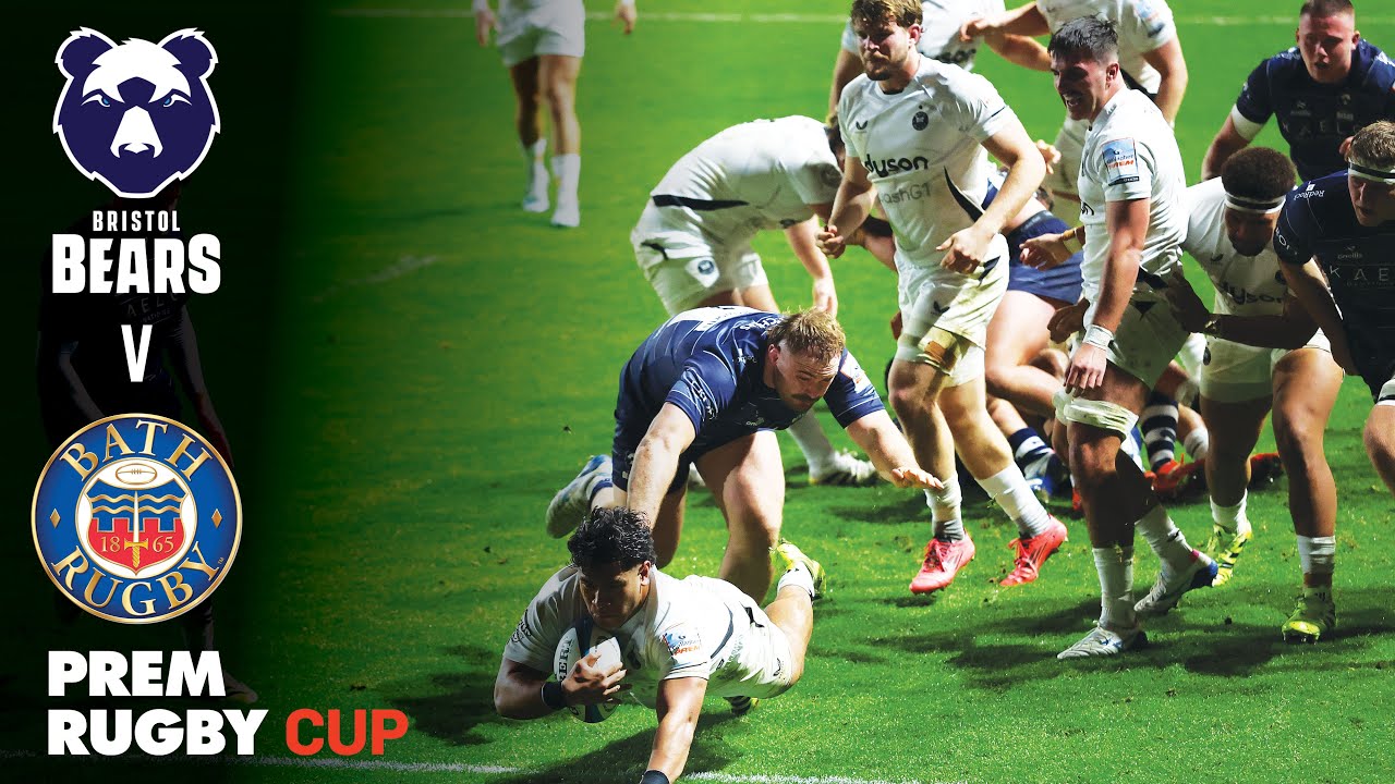 Bristol Bears vs Bath Rugby | Exciting Highlights from PREM Rugby Cup Round 3 🏉