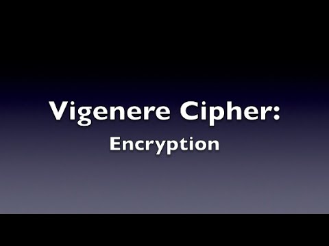 Vigenere Cipher - Encryption