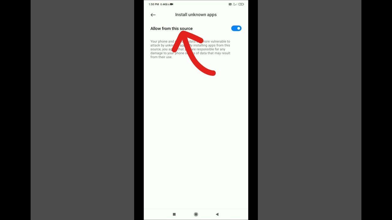 How To Enable Install Unknown Apps l #universetech #shorts #ytshorts #mobilephone