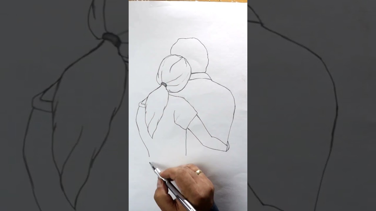 Couple Drawing Art by Taposhi 🎨