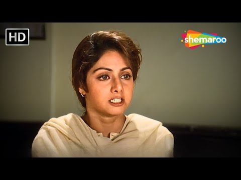 जज साहब मुझे हमदर्दी नहीं चाहिए मैं एक खुनी हूँ - Sridevi - EMOTIONAL SCENE Kaun Sachha Kaun Jhootha