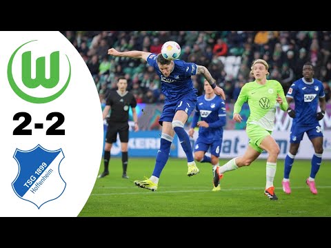 VfL Wolfsburg VS TSG Hoffenheim 2-2 Highlights | Bundesliga 2023/2024