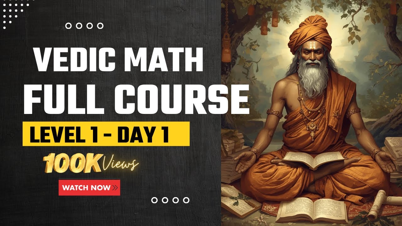 Master Vedic Math Tricks for Faster Calculations – Full Course Day 1 by MathsCore 📚