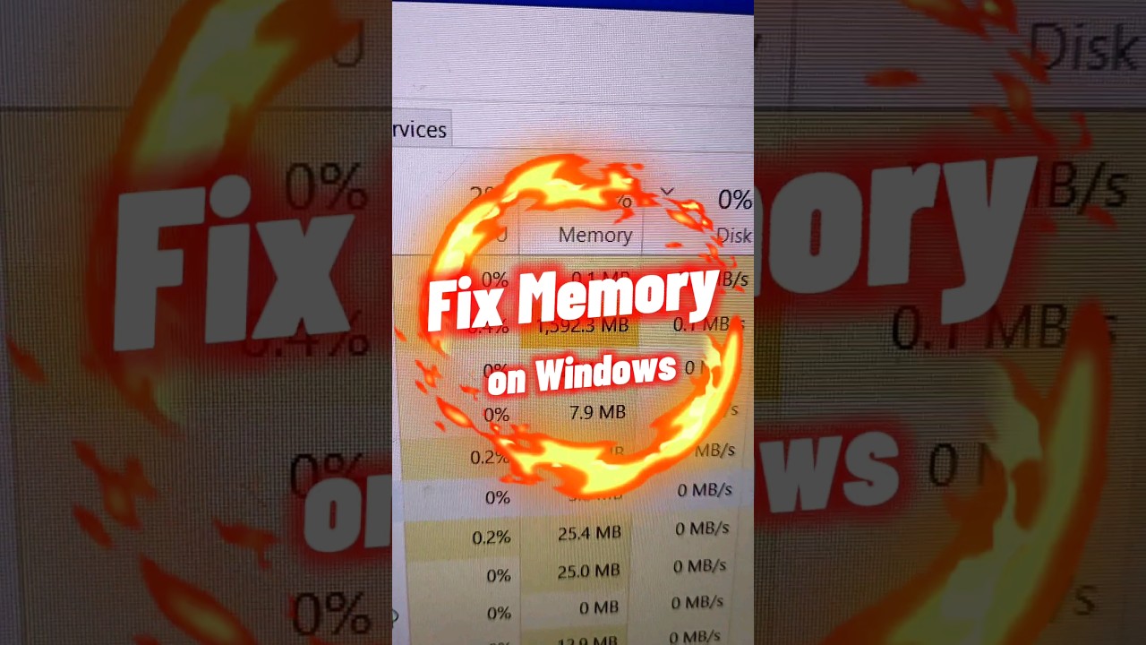 Fix Windows Memory in 10 Seconds 🖥️