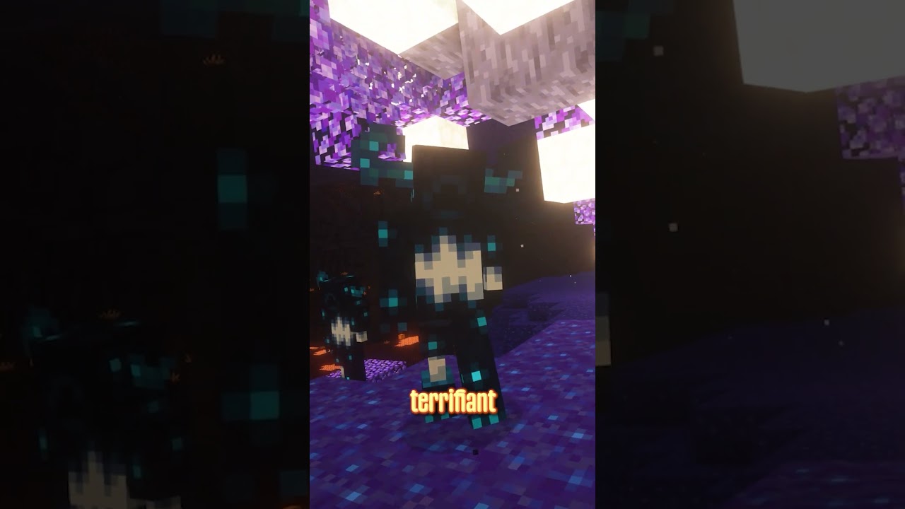 La nouvelle dimension du WARDEN sur Minecraft #shorts