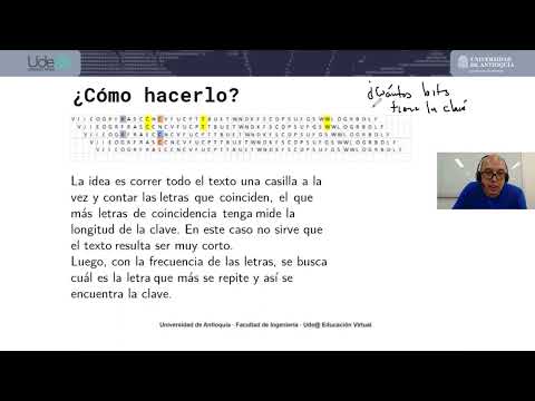 Videoclase: Cifrado de Vigenere