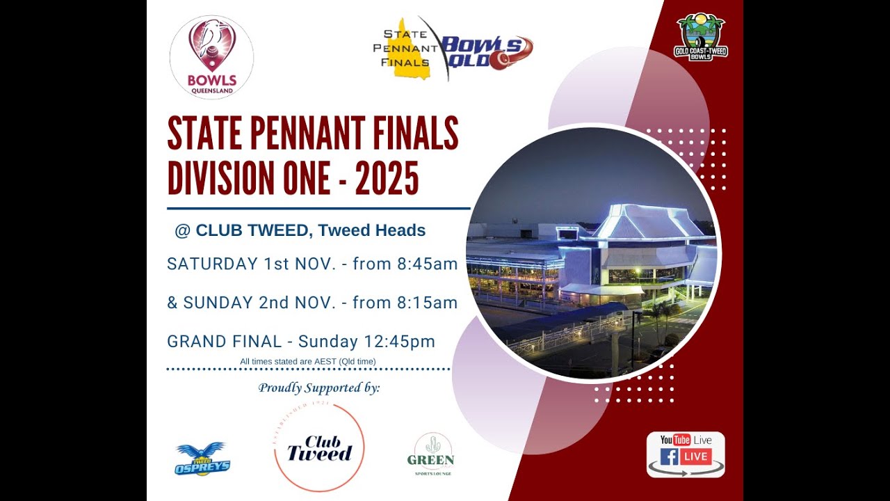 2025 BQ State Pennant Finals Day 1 LIVE from Club Tweed ๐