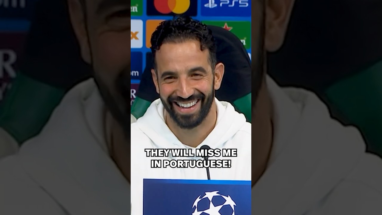 Ruben Amorim Refuses to Speak English Ahead of UEFA Clash 🇵🇹