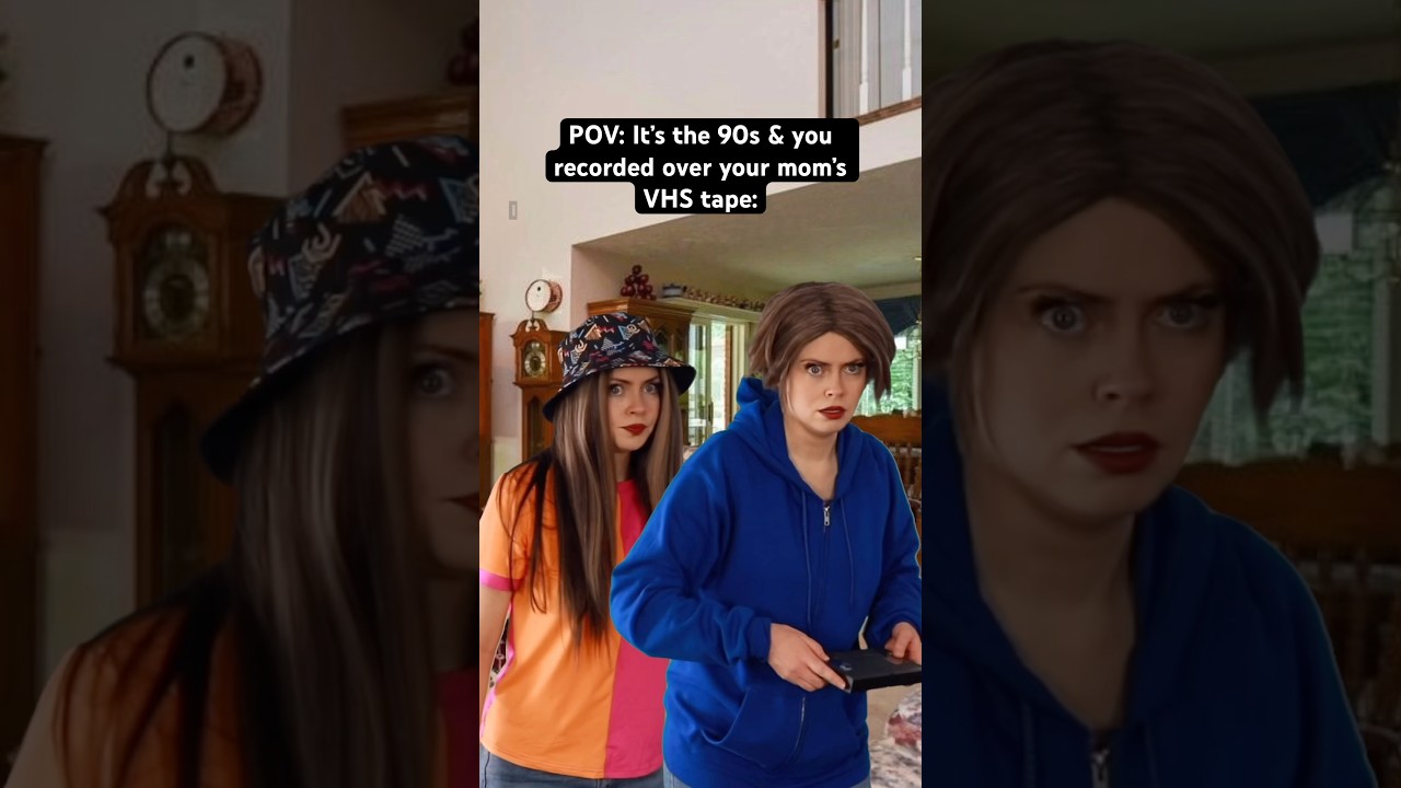 POV: It’s the #90s & you recorded over your mom’s VHS tape. #90skids #nostalgia