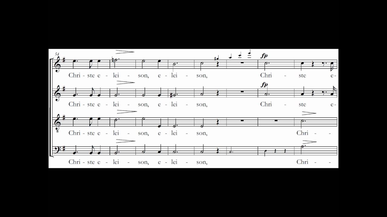 Schubert's Kyrie in G Major 🎶