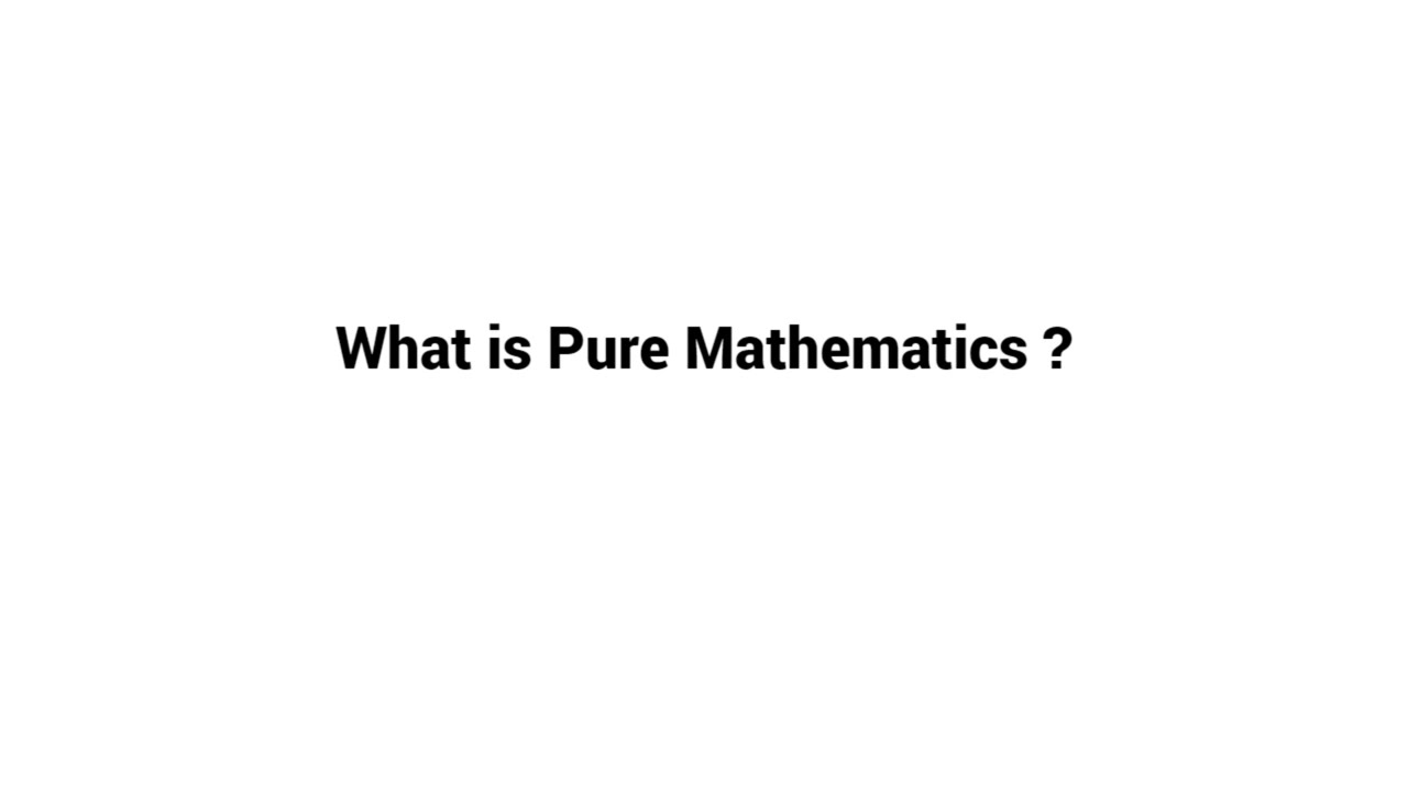 Understanding Pure Mathematics π