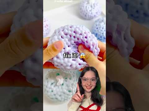 FIXING MY BROKEN STRESS BALL! 😱😳😭🫧 *satisfying crunchy asmr*