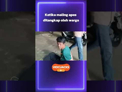 Ketika maling apes ditangkap oleh warga  #maling   #viralnews #malingmotor