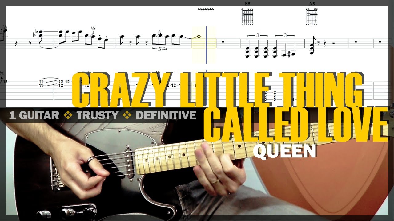 Queen's 'Crazy Little Thing Called Love' Guitar Cover & Solo Lesson 🎸 | Tabs, Backing Track & Vocals
