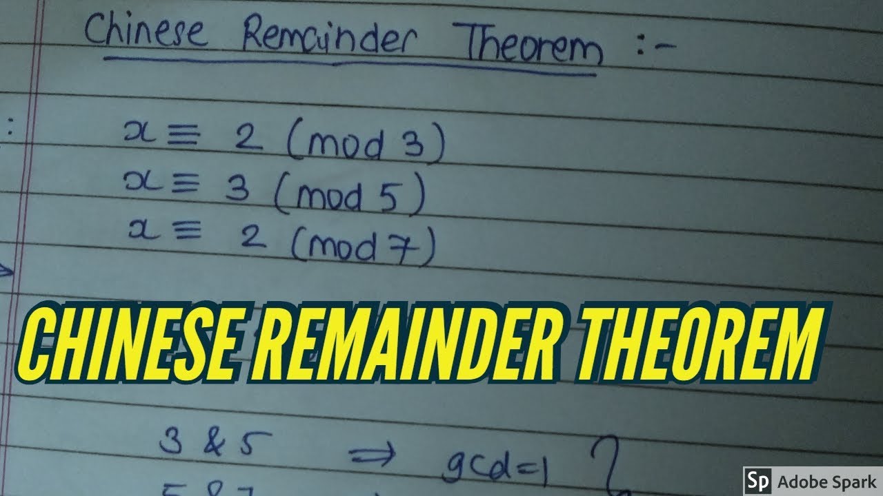 Master the Chinese Remainder Theorem Easily for Cryptography 🔍