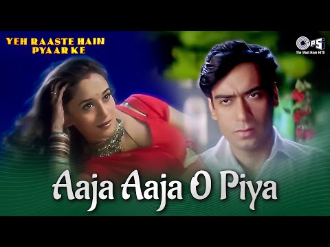 Aaja Aaja O Piya - Video Song | Yeh Raste Hain Pyar Ke | Ajay Devgan, Madhuri Dixit | Asha Bhosle