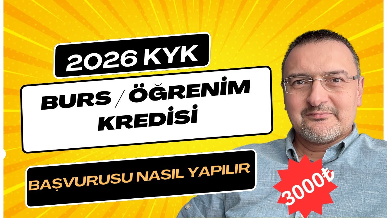KYK Burs Başvurusu 2025 Nasıl Yapılır? 💰