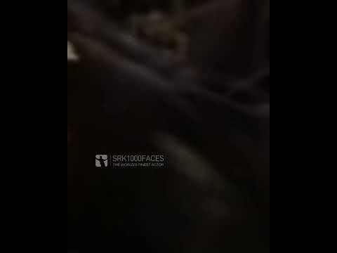 SRK practicing with a bottle. Don- Behind the scenes.