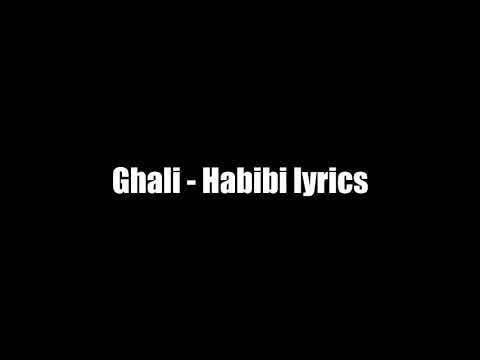 Ghali.habibi.paroles