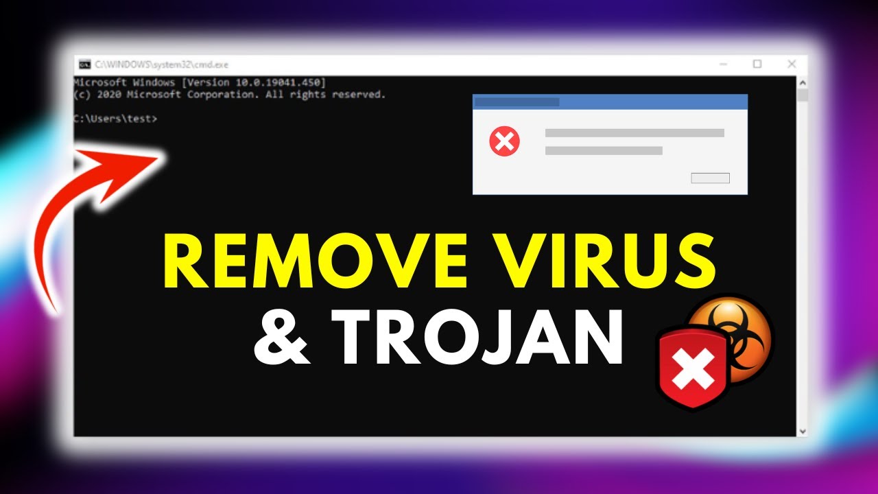 Remove VIRUS & TROJAN Using CMD (Command Prompt) in Windows 11/10