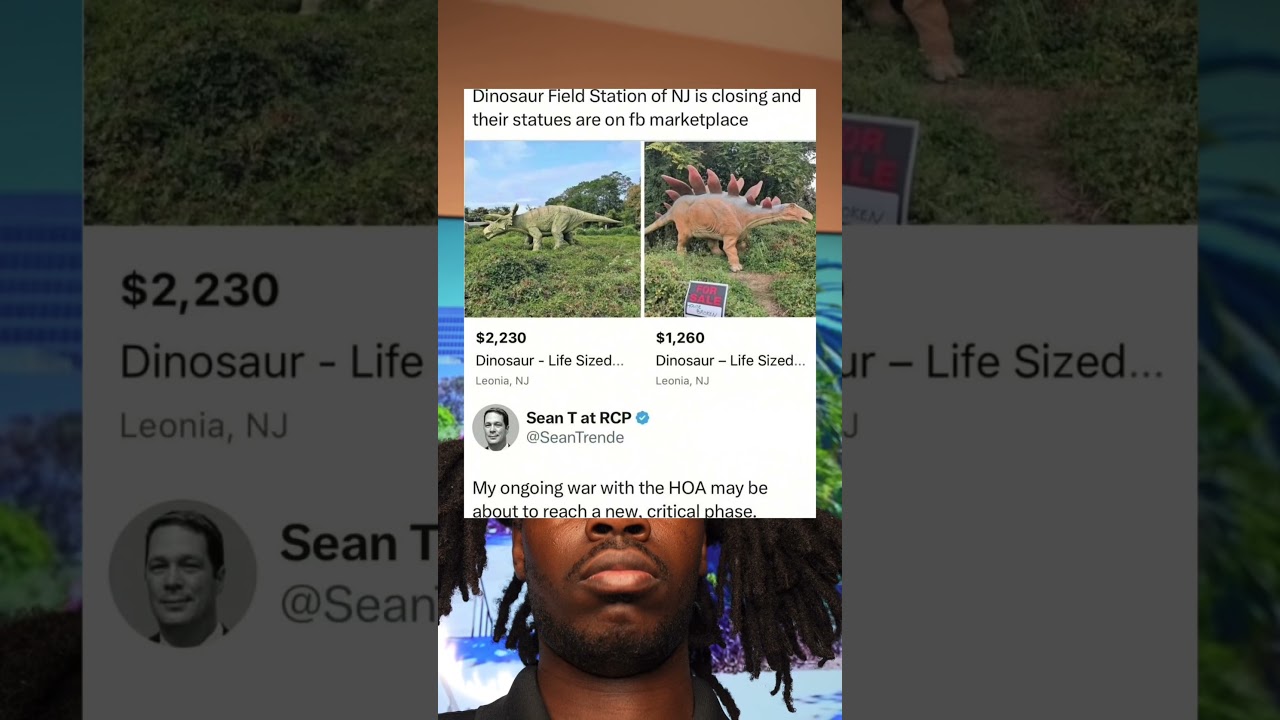 NJ Dinosaur Field Station Closing & Statues for Sale 🦕