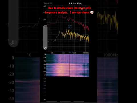 Watch the end! First ever #Clowncore Instagram #steganography post decoded via #spectralanalysis