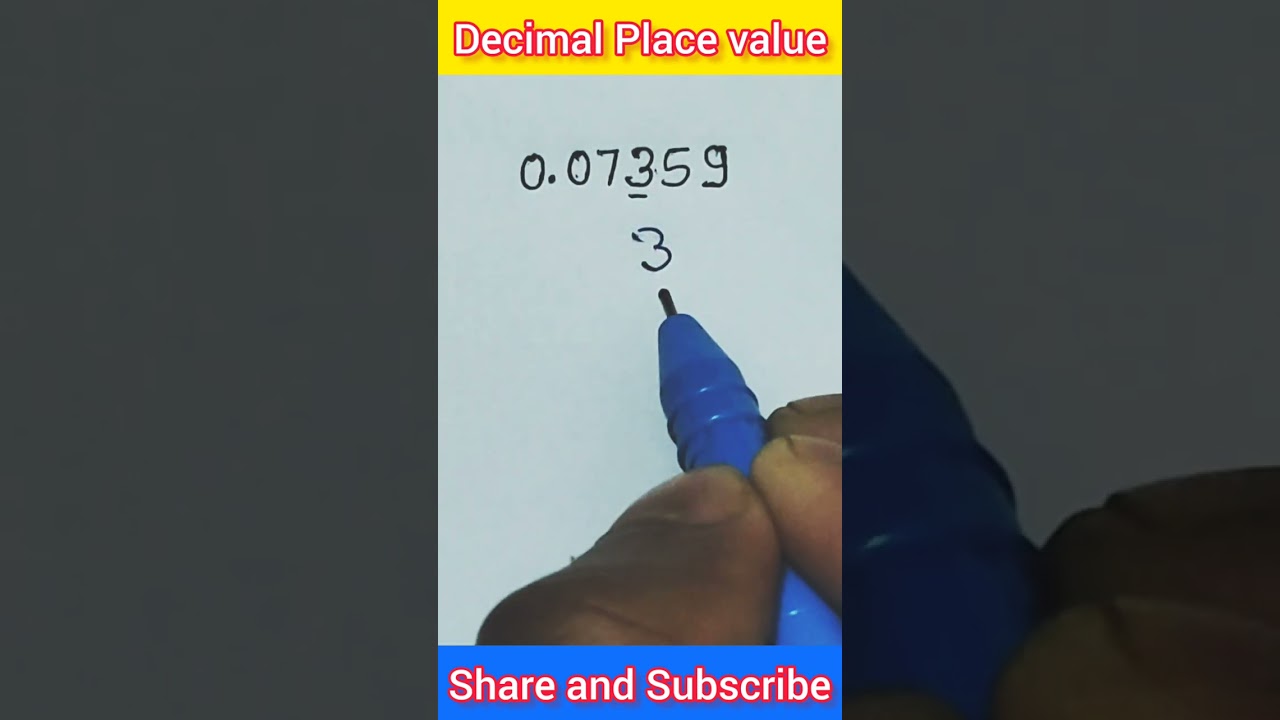 Master Decimal Place Value with Easy Math Tricks! 🔢 #Shorts