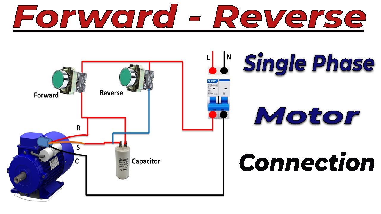 Single Phase Motor Reverse & Forward Wiring Guide π§