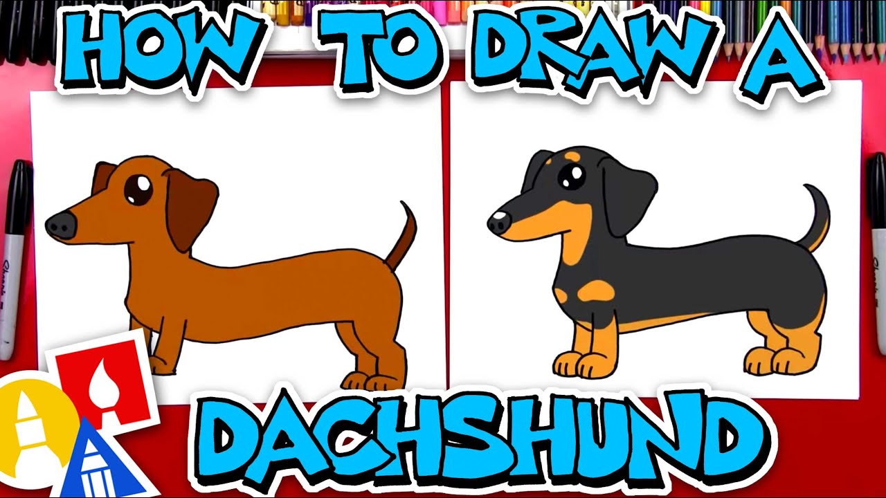 How to Draw a Dachshund 🐾