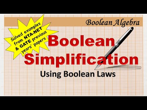 Simplification Of Boolean Expressions | Using Laws of Boolean Algebra