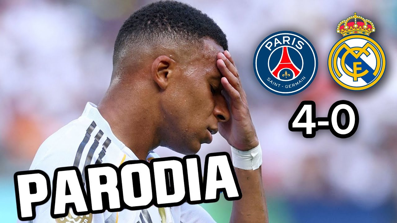Parodia de Mbappé en canción PSG vs Real Madrid 4-0 🎶