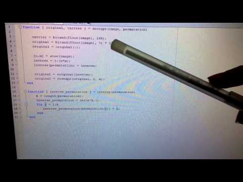 Encryption and decryption Photo in Matlab with Gui