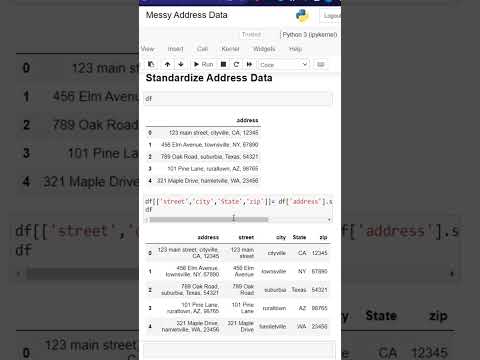 Clean Address Data with Pandas | Python for Data Analysts