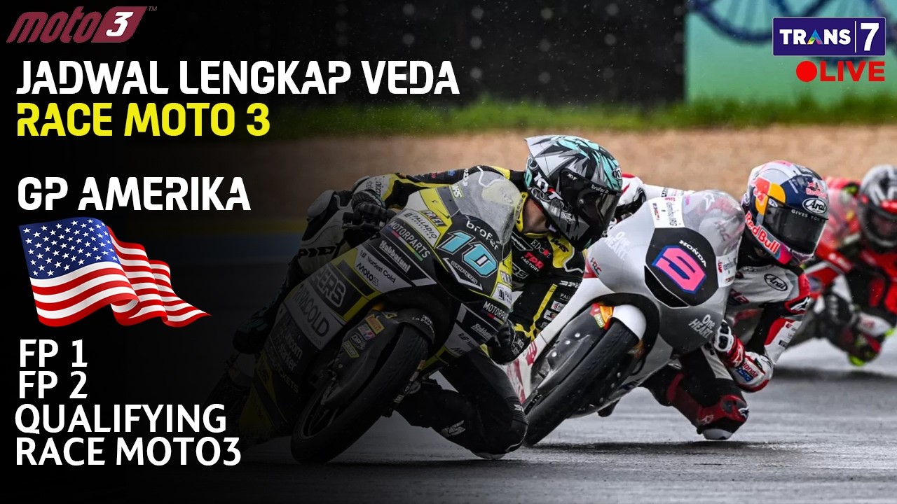 Jadwal Veda Ega Pratama di Moto3 GP Amerika 2026 🏍️