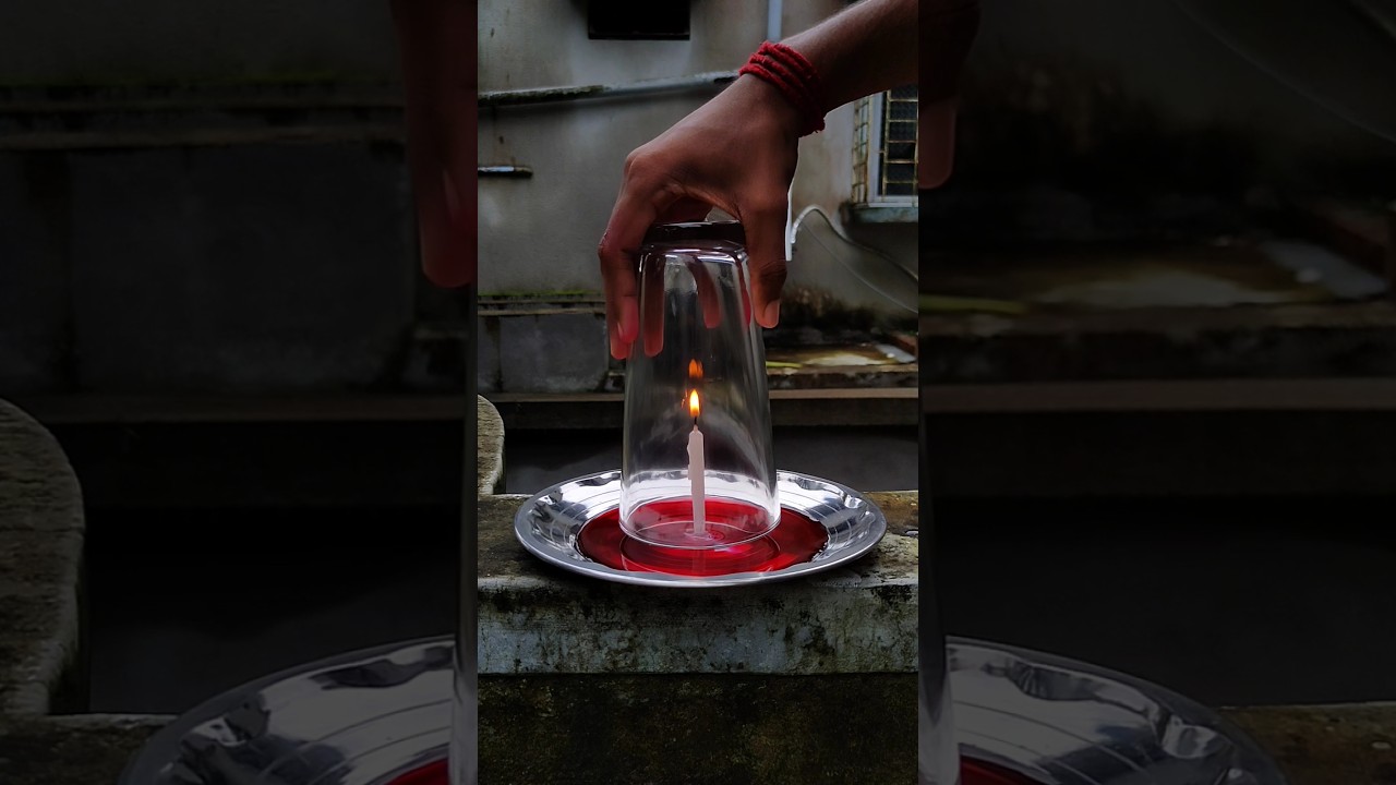 The Amazing Candle and Water Trick Explained! 🕯️💧#shorts