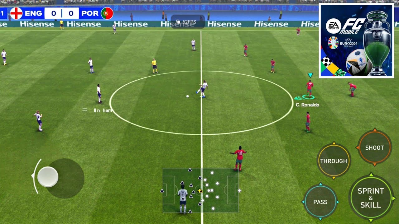 EA SPORTS FC™ 24 Mobile: UEFA EURO 2024 Ultra Graphics Gameplay (60 FPS) 🇪🇺