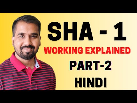 SHA-1 (Secure Hash Algorithm - 1) Part-2 Working Explained in Hindi