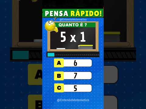 ✅ QUIZ DE MATEMÁTICA #matematica #matemática #matematika #quiz #mathematica #quiztime