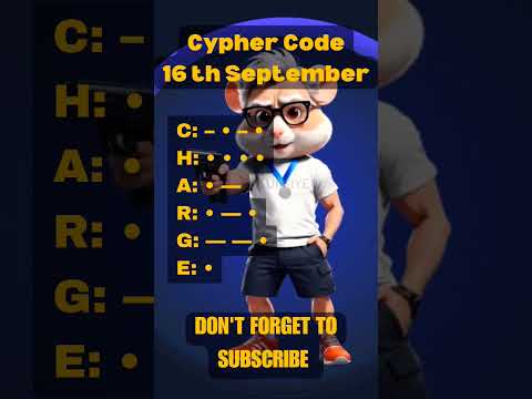 Hamster Kombat Daily Cypher Code Today | 16 September Cipher Code #ciphercodetoday