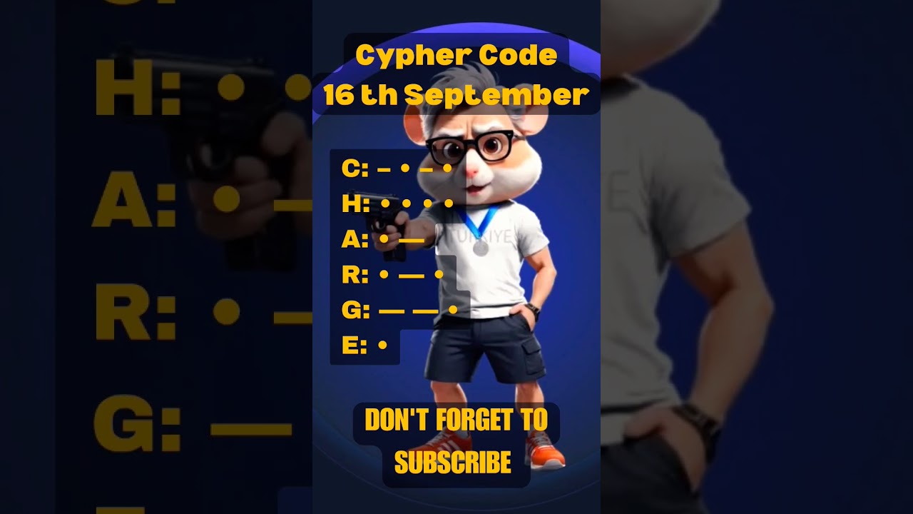 Unlock Today’s Hamster Kombat Daily Cypher Code – September 16 🔓
