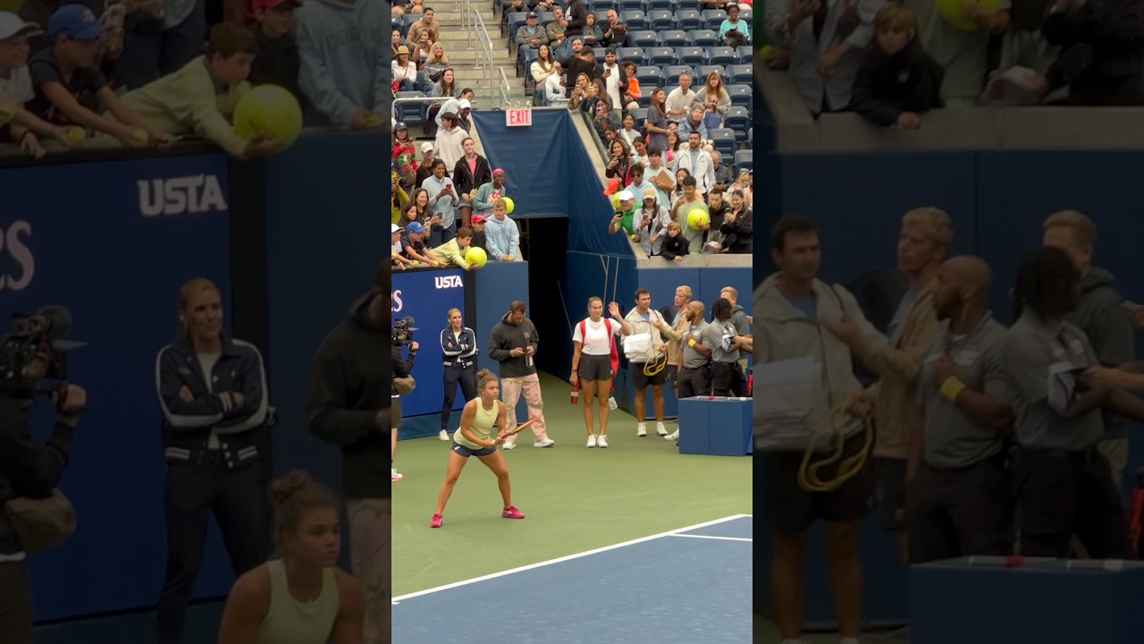 Aryna Sabalenka Spotted Watching Jasmine Paolini Practice 🎾