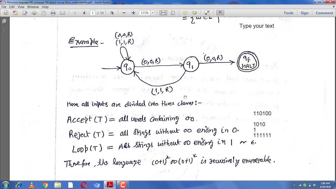 Recursive & Recursively Enumerable Languages