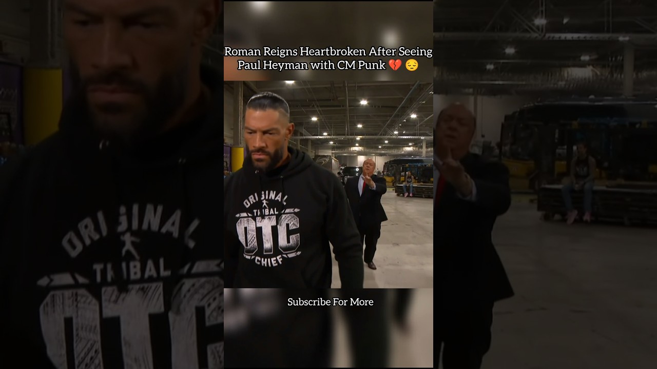 Roman Reigns Heartbroken After Seeing Paul Heyman with CM Punk 💔😔 #shorts #romanreigns #paulheyman
